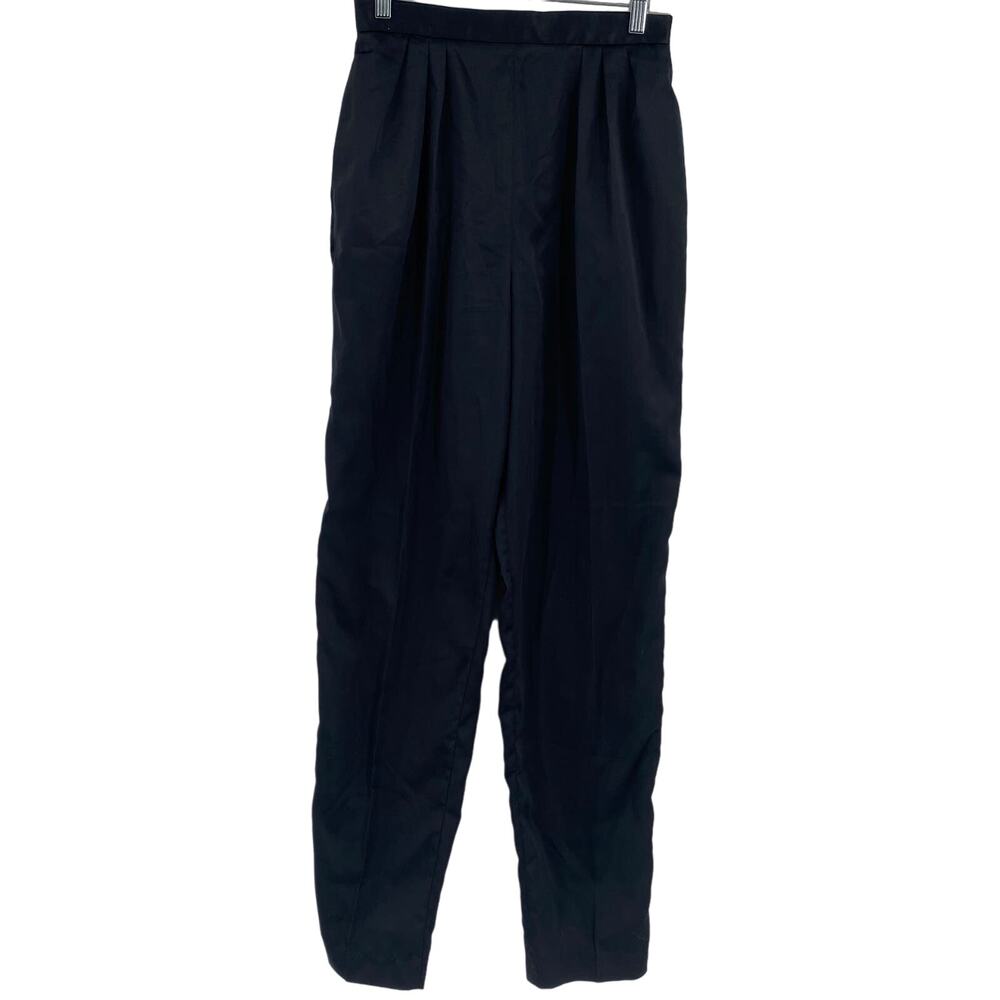 Simone Alexander for Patty Woodard Vintage Black Pleated Pants